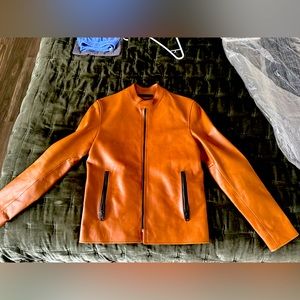 COACH Men’s leather Jacket - Cafe Racer (LIKE NEW)